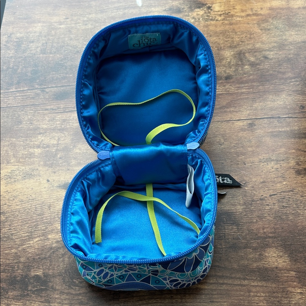 Blue Patterned Cosmetic Bag - Picture 2 of 5